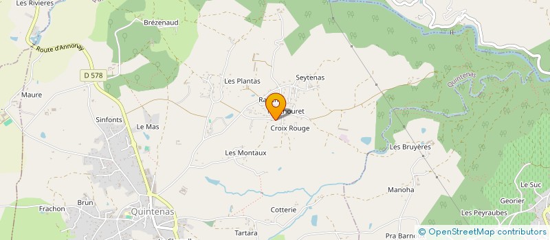 localisation de l'entreprise SONOVIENNE EVENTS  QUINTENAS