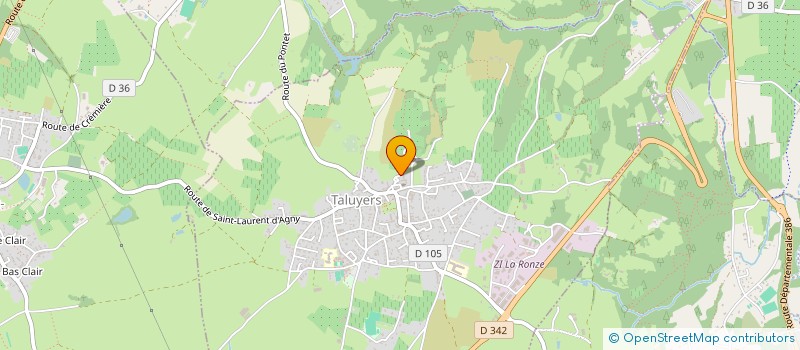 localisation de l'entreprise SONOXYGENE à TALUYERS