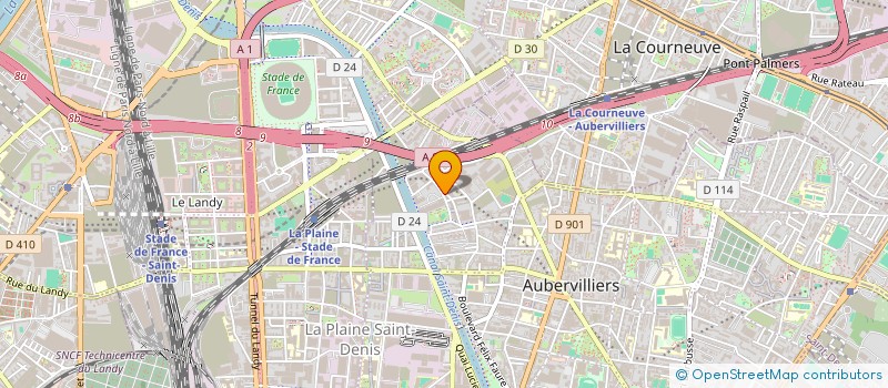 localisation de l'entreprise SONPAC à AUBERVILLIERS