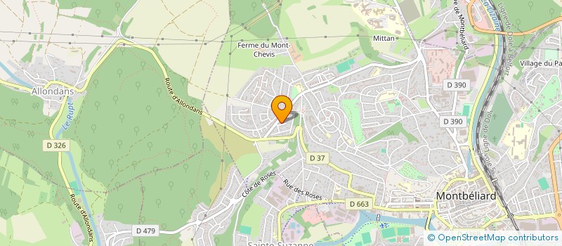 localisation de l'entreprise SONS OF COUNTRY  MONTBELIARD