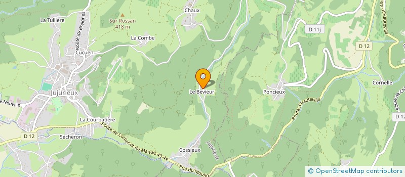 localisation de l'entreprise SONSHINE à JUJURIEUX