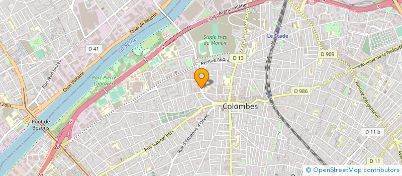 localisation de l'entreprise SONYA à COLOMBES
