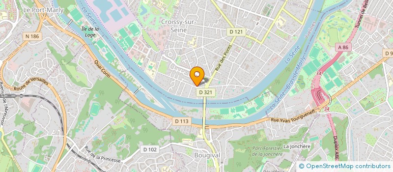 localisation de l'entreprise SOOFCARE à CROISSY-SUR-SEINE