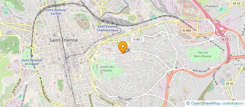 localisation de l'entreprise SOOFUT AURA  SAINT-PRIEST