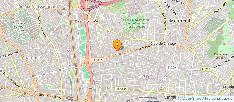 localisation de l'entreprise SOOKY à MONTREUIL