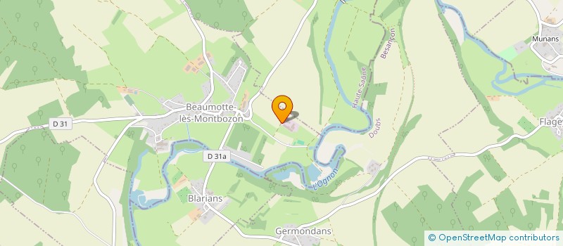 localisation de l'entreprise SOONE  BEAUMOTTE-AUBERTANS