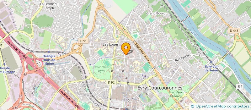 localisation de l'entreprise SOORIYA à EVRY-COURCOURONNES