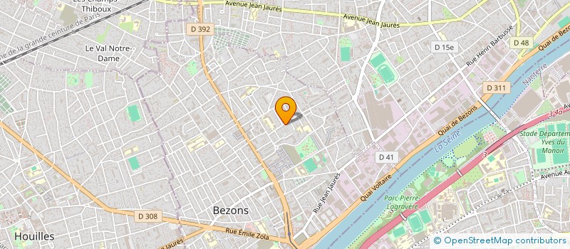 localisation de l'entreprise SOP à BEZONS