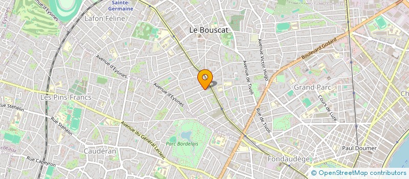 localisation de l'entreprise SOP PRODUCTION (SOP)  LE BOUSCAT