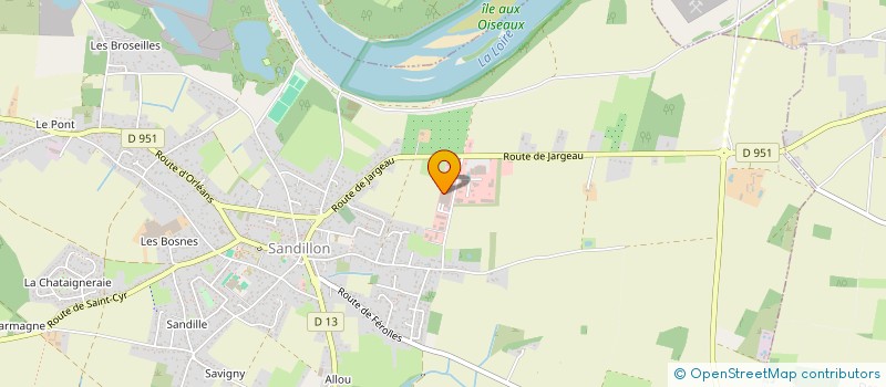 localisation de l'entreprise SOPA  SANDILLON