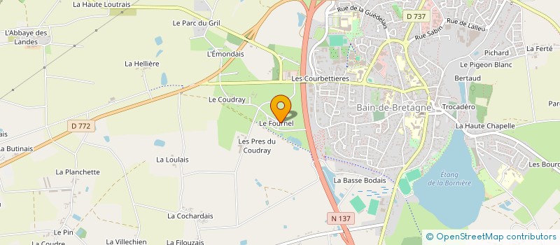 localisation de l'entreprise SOPA 35  BAIN-DE-BRETAGNE