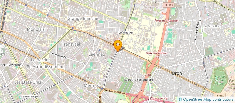 localisation de l'entreprise SOPA à BRON