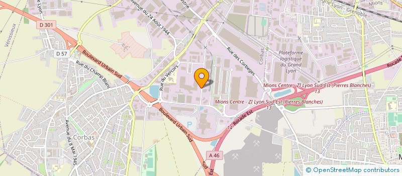 localisation de l'entreprise SOPACEL  SAINT-ROMAIN-DE-POPEY