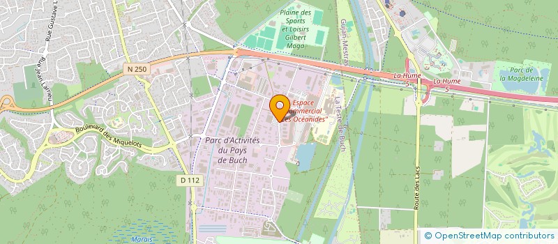 localisation de l'entreprise SOPACRI  LA TESTE-DE-BUCH