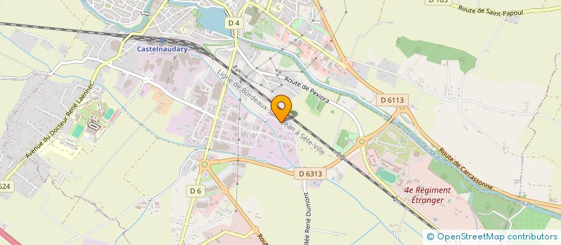 localisation de l'entreprise SOPAFRA à CASTELNAUDARY