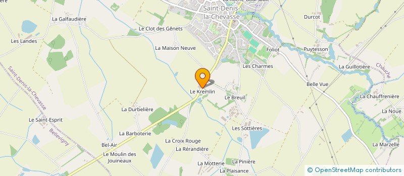localisation de l'entreprise SOPAGRO FINANCES à SAINT-DENIS-LA-CHEVASSE