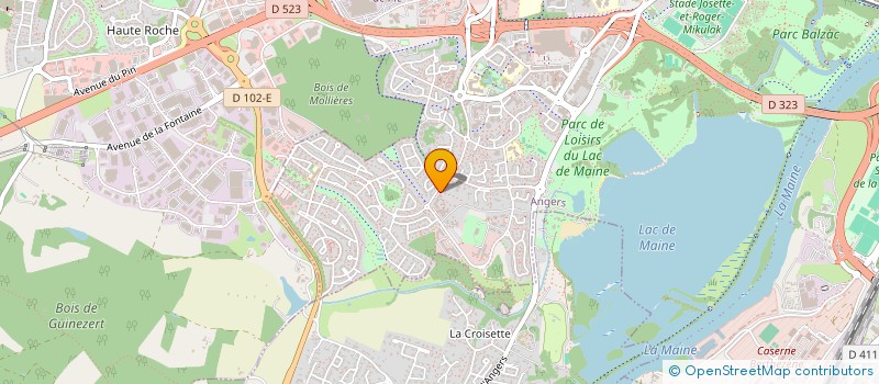 localisation de l'entreprise SOPAJEVE DISTRIBUTION à ANGERS