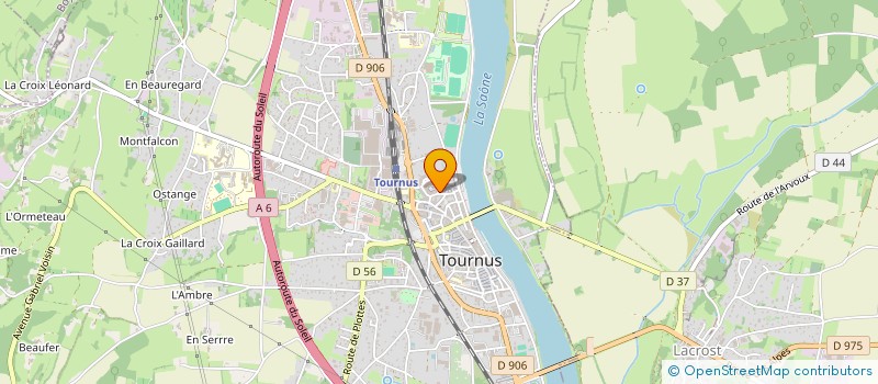 localisation de l'entreprise SOPALOCA à TOURNUS