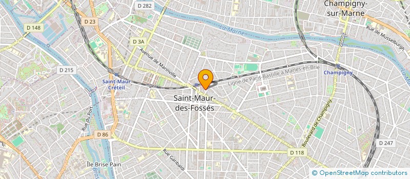 localisation de l'entreprise SOPAMAUR GESTION à SAINT-MAUR-DES-FOSSES