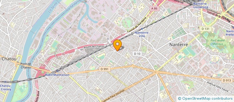 localisation de l'entreprise SOPAR à NANTERRE