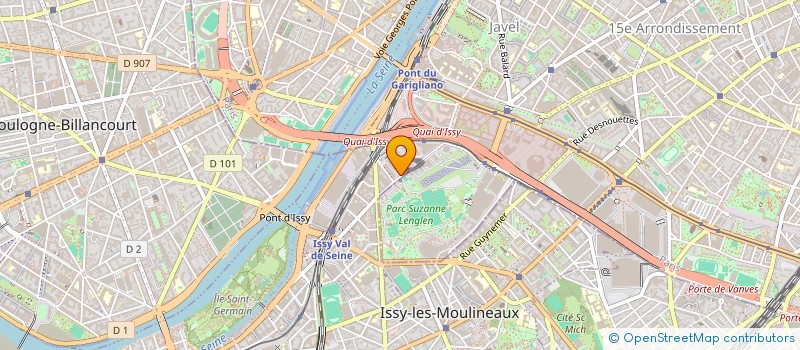 localisation de l'entreprise SOPARAC à ISSY LES MOULINEAUX