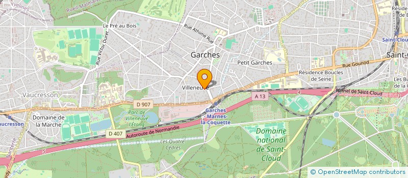 localisation de l'entreprise SOPARECO à GARCHES