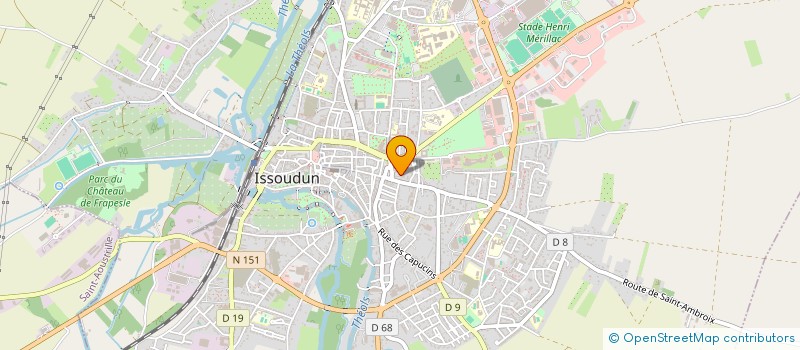 localisation de l'entreprise SOPARMA SA à ISSOUDUN