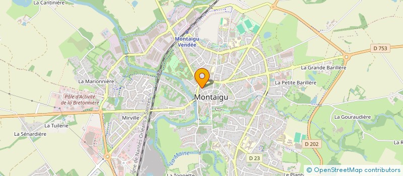 localisation de l'entreprise SOPARMONT à MONTAIGU-VENDEE