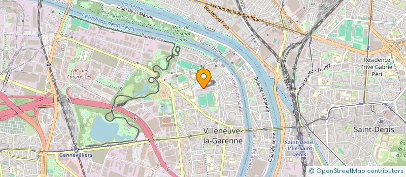 localisation de l'entreprise SOPAST à VILLENEUVE-LA-GARENNE