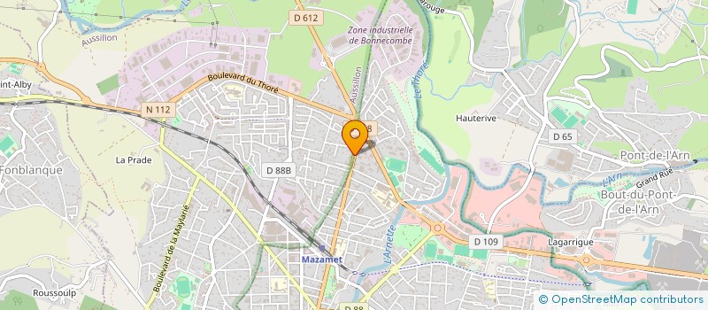 localisation de l'entreprise SOPE  AUSSILLON