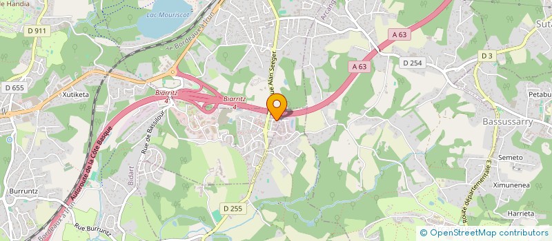 localisation de l'entreprise SOPEGA 2 à BIDART