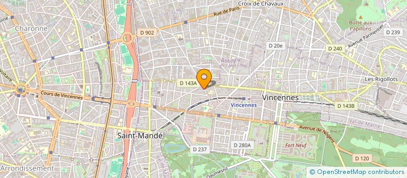 localisation de l'entreprise SOPEINDO à VINCENNES