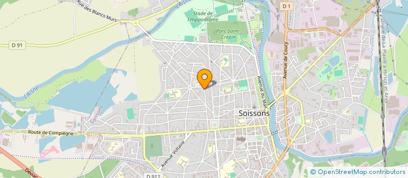 localisation de l'entreprise SOPEL à SOISSONS