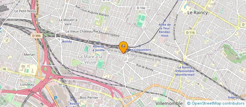 localisation de l'entreprise SOPENING  BONDY