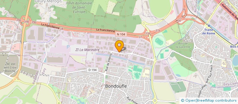 localisation de l'entreprise SOPERFI  BONDOUFLE