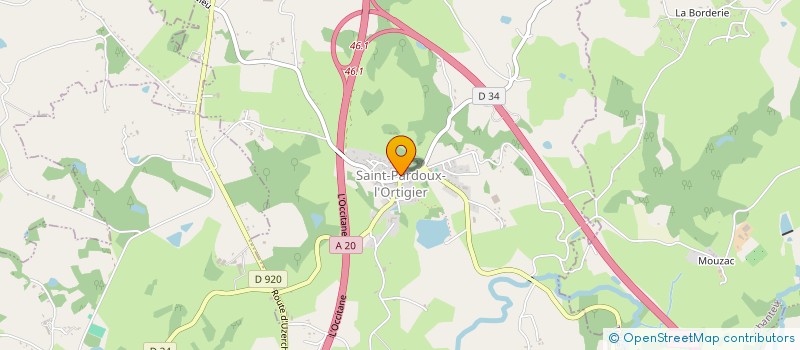 localisation de l'entreprise SOPH MOTEL  SAINT PARDOUX L'ORTIGIER