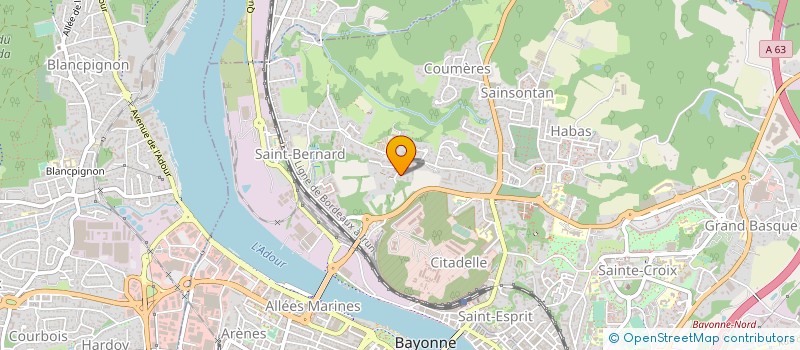 localisation de l'entreprise SOPHA à BAYONNE