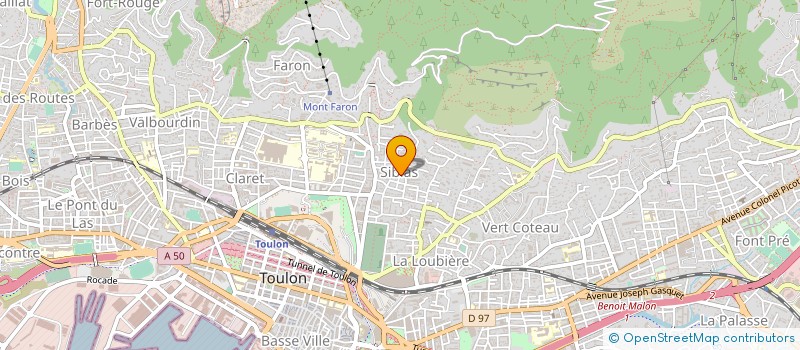 localisation de l'entreprise SOPHA  TOULON