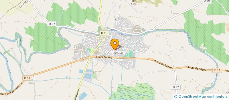 localisation de l'entreprise SOPHA INSTITUT à CAPESTANG