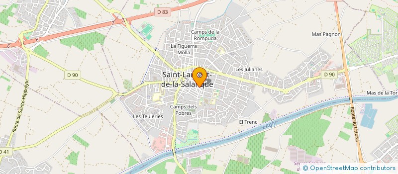 localisation de l'entreprise SOPHAL à SAINT-LAURENT-DE-LA-SALANQUE