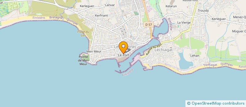 localisation de l'entreprise SOPHALEX  GUILVINEC