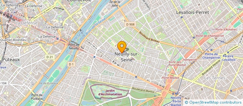 localisation de l'entreprise SOPHARCA à NEUILLY-SUR-SEINE