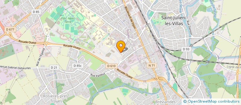 localisation de l'entreprise SOPHEANE  ROSIERES-PRES-TROYES