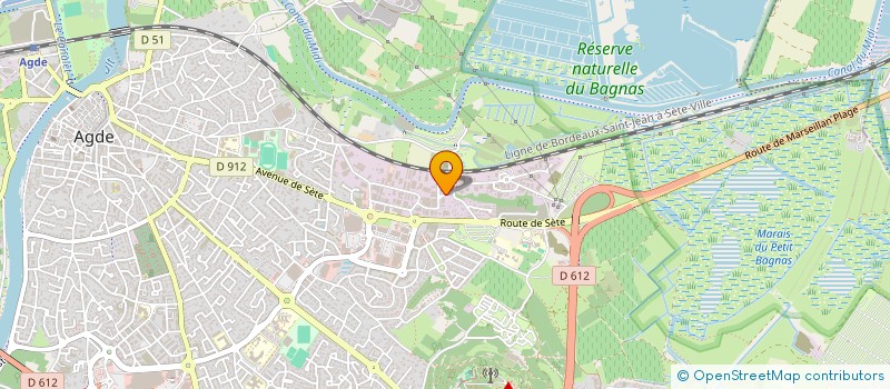 localisation de l'entreprise SOPHELO  AGDE