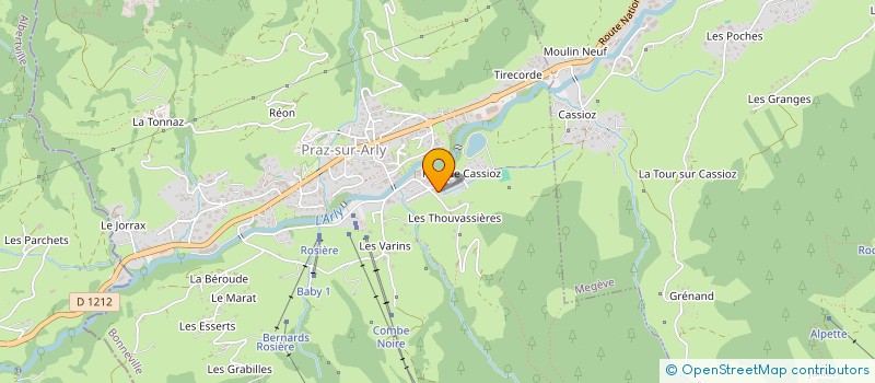 localisation de l'entreprise SOPHEST  PRAZ-SUR-ARLY