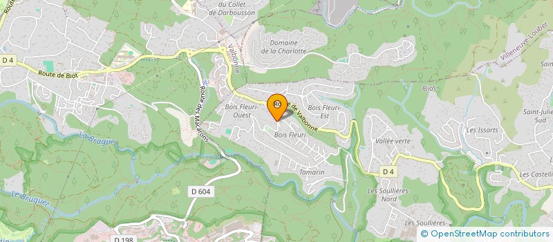 localisation de l'entreprise SOPHIA 230  BIOT