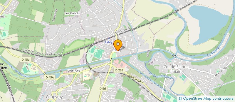 localisation de l'entreprise SOPHIA à ESBLY