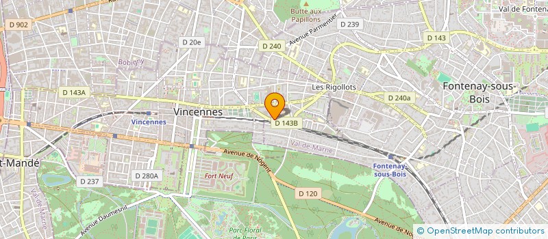 localisation de l'entreprise SOPHIA à VINCENNES
