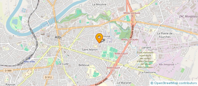 localisation de l'entreprise SOPHIA ALBI à ALBI