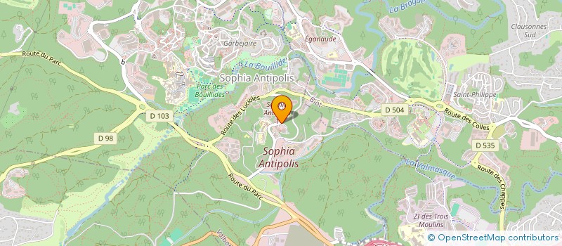 localisation de l'entreprise SOPHIA ANTIPOLIS SPECTACLES à VALBONNE